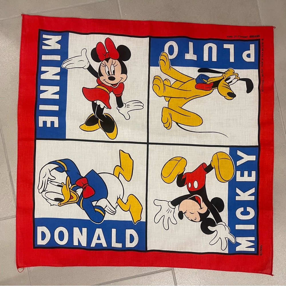 Vintage Mickey & Friends Bandana